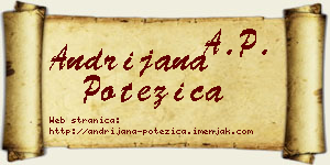 Andrijana Potežica vizit kartica